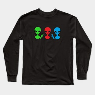 The three aliens Long Sleeve T-Shirt